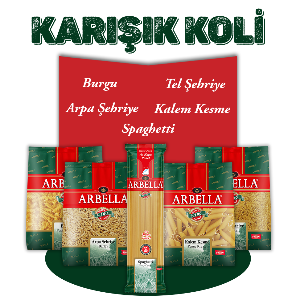 Arbella Karma Koli (5 çeşit) 20x500g